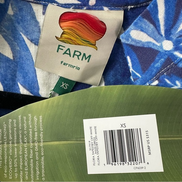 NWT Farm Rio Off-White Flora Tapestry Maxi Dress SZ XS - Picture 5 of 8